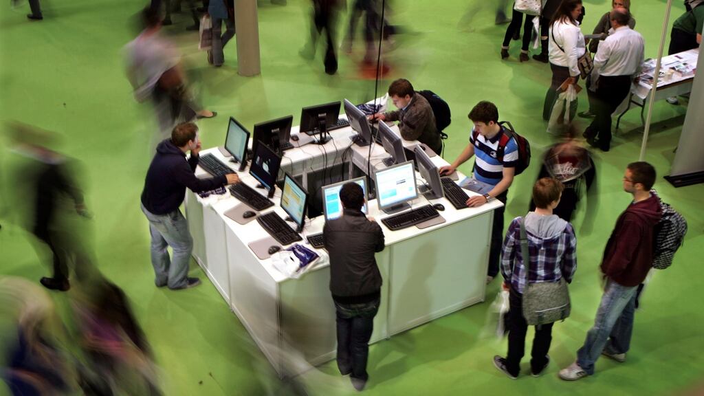 Students are advised to seek out advice from career guidance centres, graduate offices and careers fairs before considering their options. Photograph: Matt Kavanagh/The Irish Times