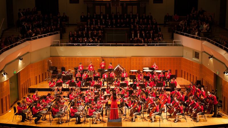 St Canice’s National School Orchestra. Photograph: Jude Dunne