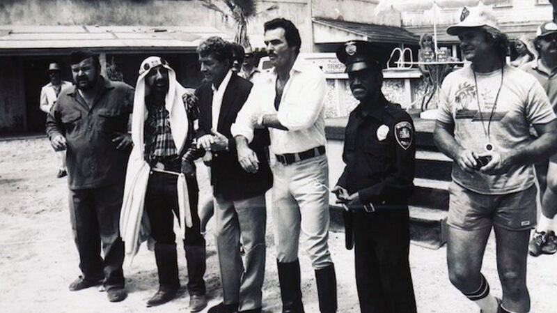 Nick McLean shooting Burt Reynolds in Cannonball Run II