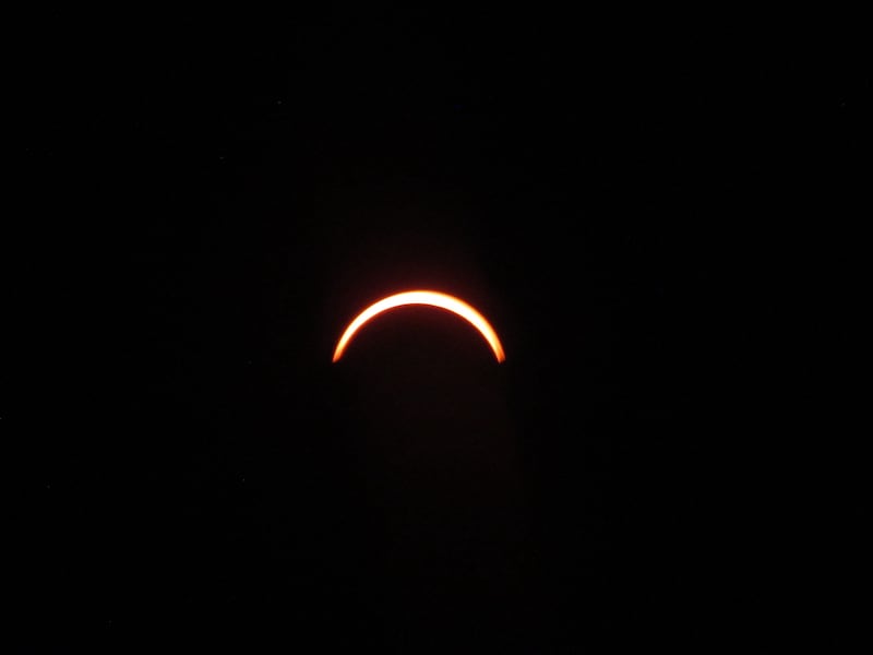 Eclipse at Sea Point in Dublin. Photograph: Myesl Kelly