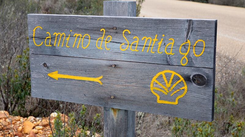 Follow the yellow arrow to the Camino de Santiago