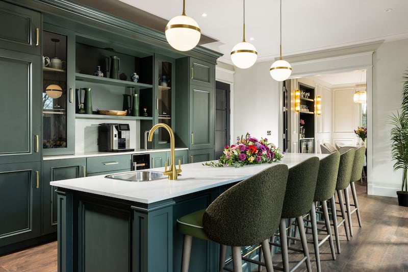 The luxurious kitchen space in The Reserve, where guests can enjoy specially curated breakfast and lunch menus. Photograph: Tadeusz Synakiewic