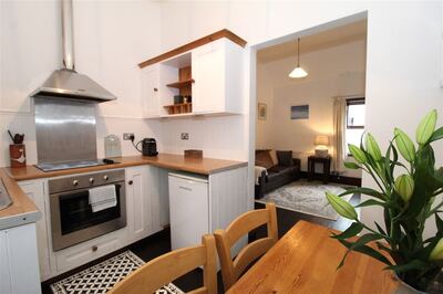 The well-designed eat-in kitchen