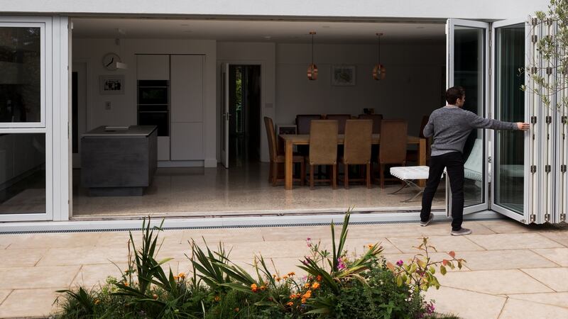 A rear view of Sarah Cassidy’s Dublin home after retrofitting. Photograph: Andrew Campion