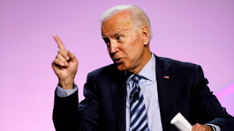 Former US vice-president Joe Biden: his national lead among Democrats has been fairly durable through the summer, polls show.  Photograph:  Jeff Kowalsky/AFP/Getty Images