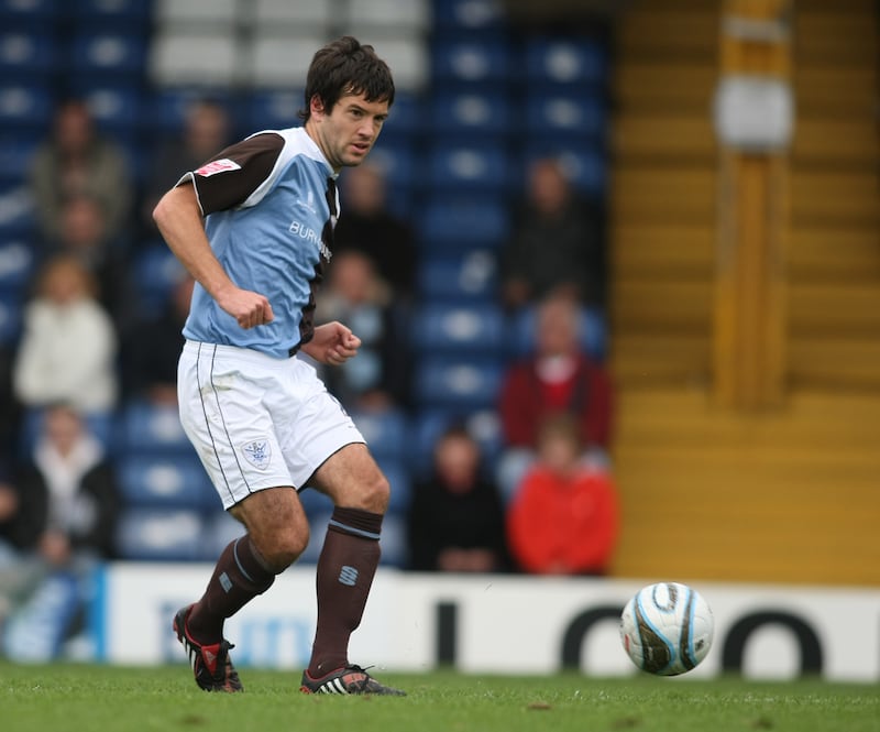Brian Barry-Murphy of Bury during a Coca-Cola League Two match against Northampton Town at Gigg Lane in 2009. Photograph: Pete Norton/Getty Images
