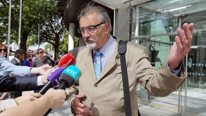 Ian Bailey   of The Prairie, Liscaha, Schull, west Cork leaving Court in Dublin in July 2017. Photograph: Collins