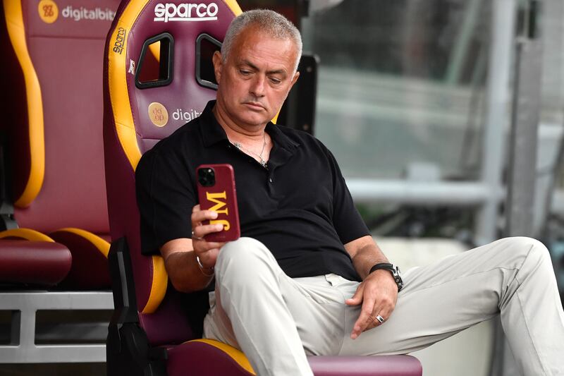 José Mourinho: 'He once tried to explain pressing to me. Photograph: Antonietta Baldassarre/Insidefoto/LightRocket via Getty Images