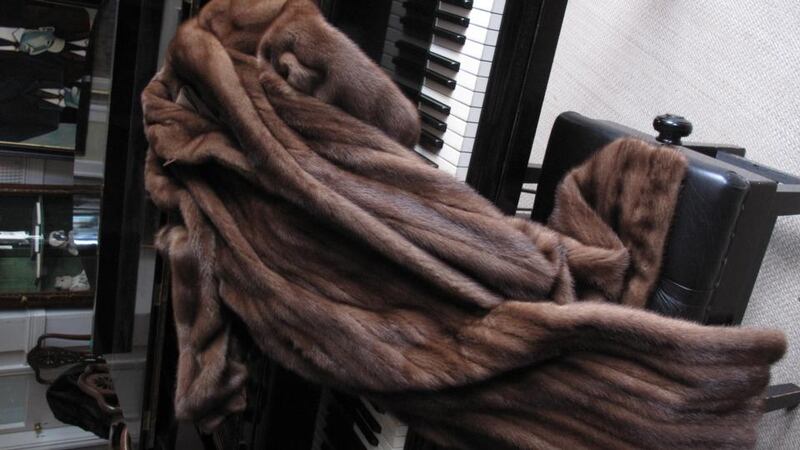 At Adams Blackrock Auctioneers, a Bechstein boudoir grand piano will go on sale with an estimated price of €2,000-€3,000, while the full-length mink coat, “provenance Macy’s, New York”  is expected to fetch €1,000-€1,500