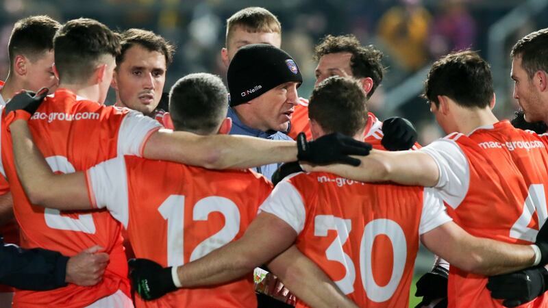 Armagh Kieran McGeeney hopes to retunr the Orchard County to their former glory. Photograph:  Philip McGowan/Inpho