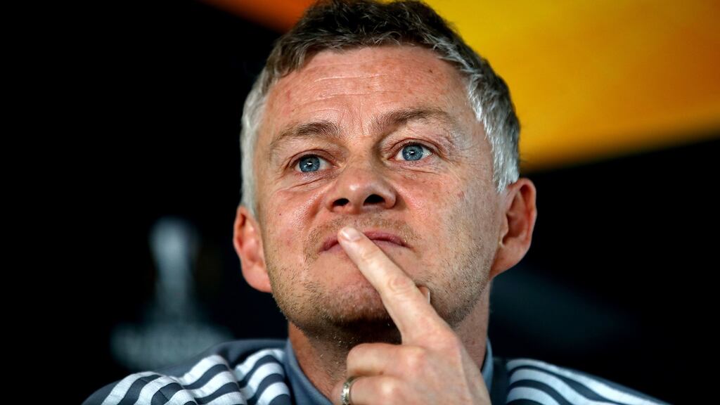 Manchester United boss Ole Gunnar Solskjaer was reluctant to be drawn into the conversation surrounding the lifting of Manchester City’s European ban. File photograph: PA