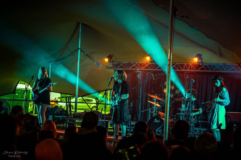 Thanks Mom performing at Forest Fest 2023. Photograph: Jason Doherty