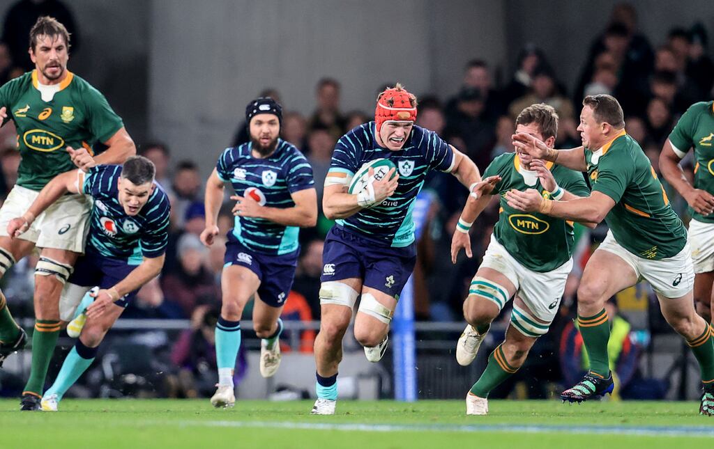 Ireland’s Josh van der Flier has been nominated for world player of the year. Photograph: Dan Sheridan/Inpho