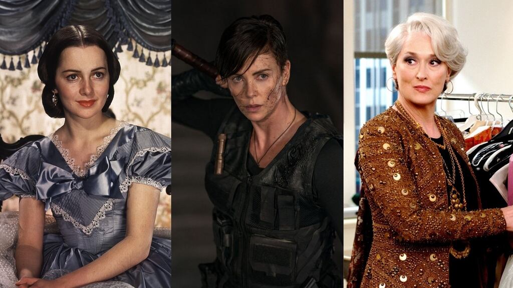 Hollywood stars: Olivia de Havilland, Charlize Theron and Meryl Streep