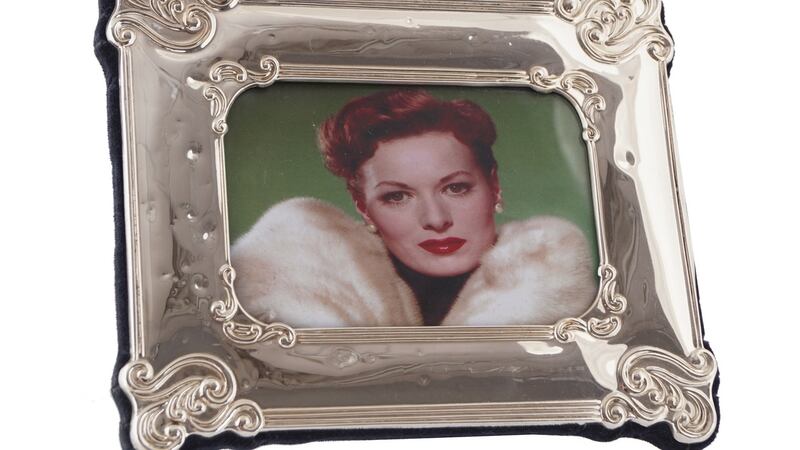 The late Maureen O’Hara pictured wearing her silk-lined Christian Dior mink coat