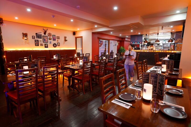 Inside Gushi Asian Bar & Restaurant. Photograph: Alan Betson

