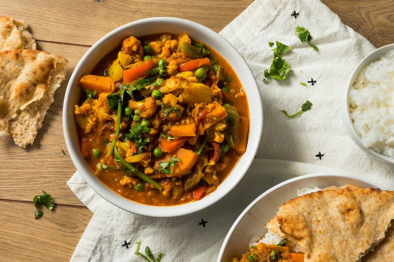 Leftovers from vegetable curry can be turned into a biriyani. Photograph: iStock/Getty