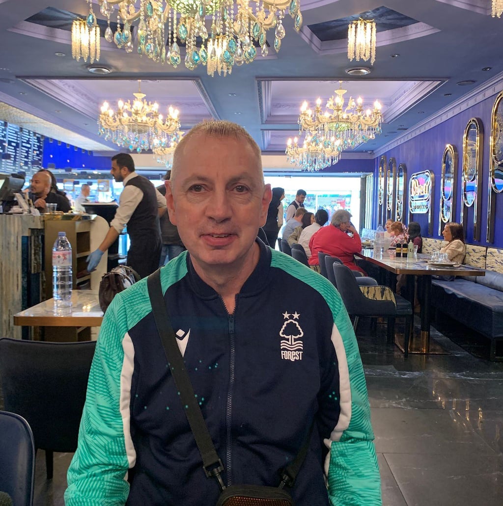 Stephen Crean, who confronted the Huntington train attacker: 'It was just me against him.' Photograph: Facebook