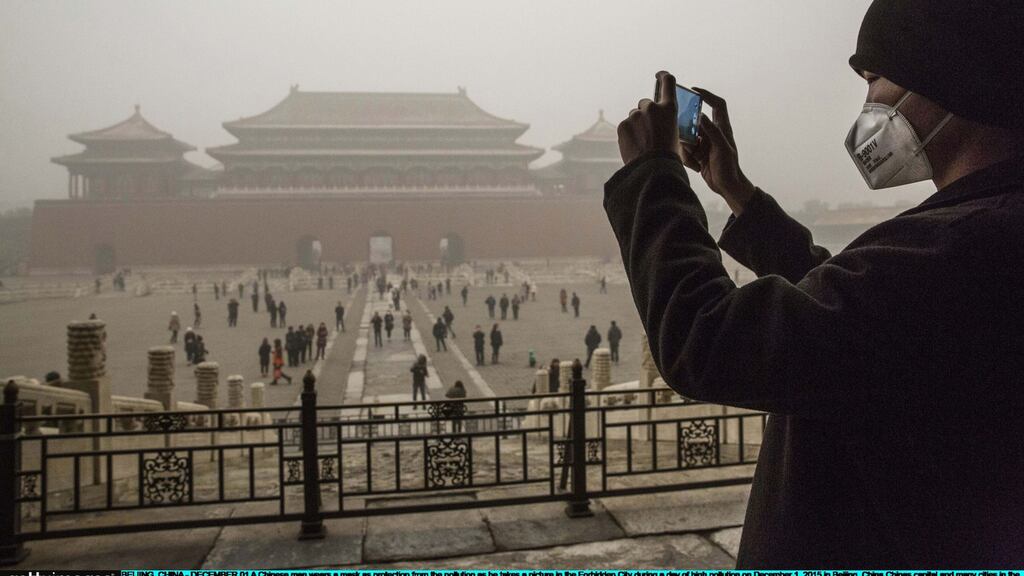 Forbidden City: Temporary restrictions, including schools being required to close and cars allowed to drive only on alternate days, will affect many of Beijing’s 20 million residents from 7am on Tuesday to noon on Thursday. Photograph: Kevin Frayer/Getty