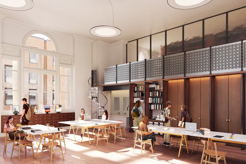 Planned education room in the new NLI extension. Photograph: NLI/Digital Dimension