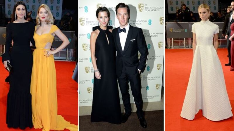 BAFTA 2015: Lea Seydoux and Monica Bellucci, Benedict Cumberbatch and pregnant fiancée Sophie Hunter and Laura Bailey. Photograph: Getty Images