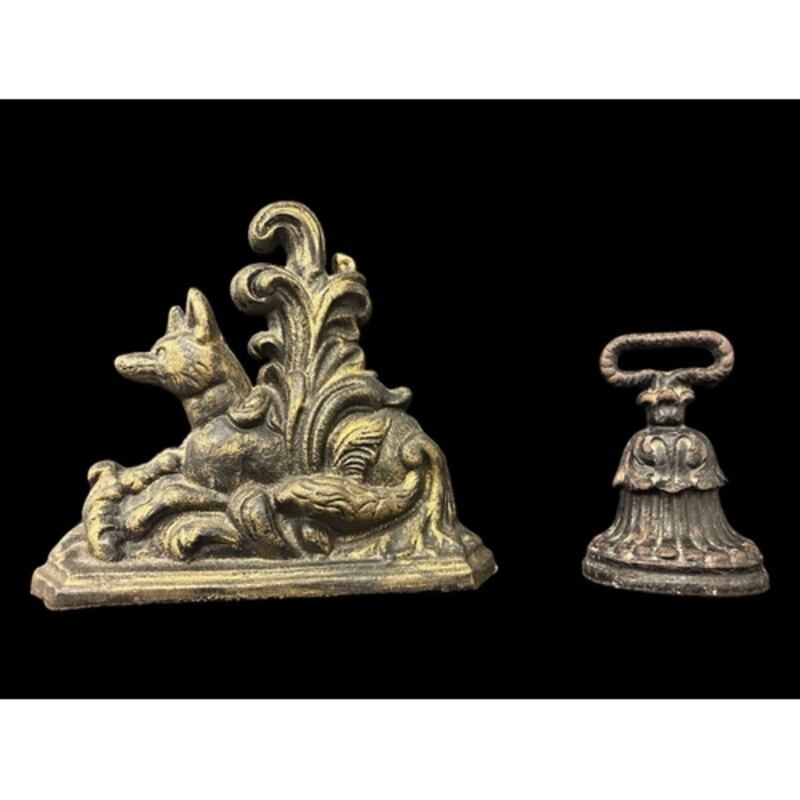 Two cast iron doorstops (€80-€120), Mullens Laurel Park