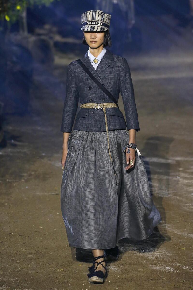 A model walks the runway during the Christian Dior womenswear Spring/Summer 2020 show as part of Paris Fashion Week. Photograph: Estrop/Getty Images