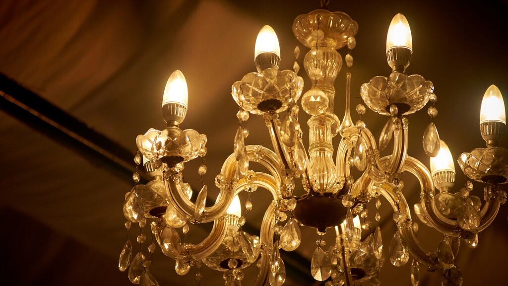 Twinkle, twinkle: the most common type of chandelier is what’s called the Dutch Gothic style,  says Don Ryan of Dungannon-based Ryan and Smith.