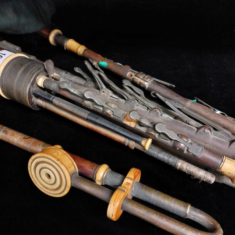 A set of uilleann pipes sold for €10,000 through South Dublin Auctions