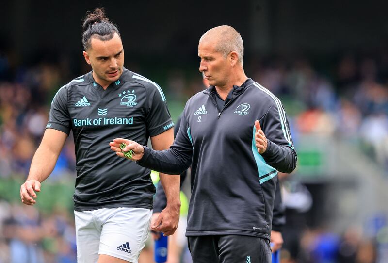 Former Leinster coach Stuart Lancaster was a significant influence on James Lowe. Photograph: Dan Sheridan/Inpho