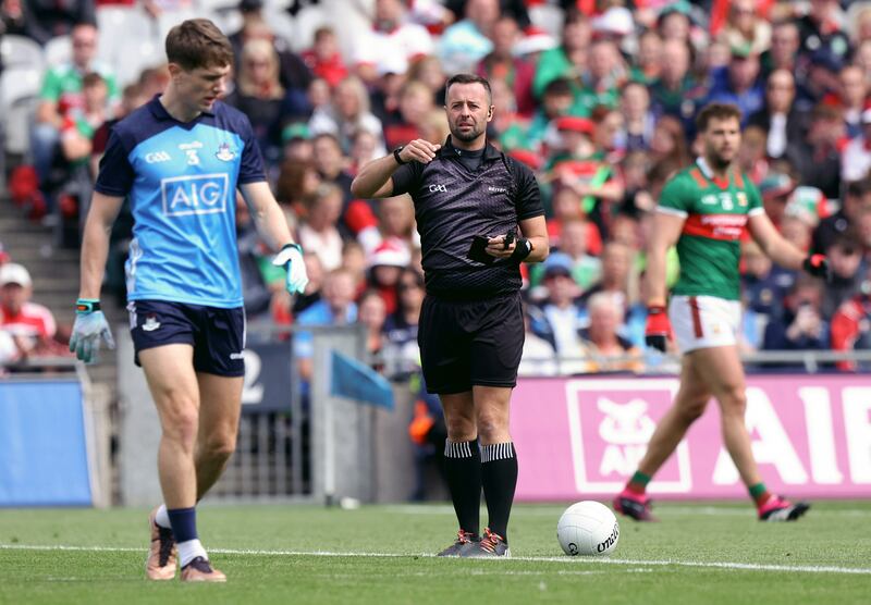 David Gough: the Meath native took charge of the drawn 2019 All-Ireland final between Dublin and Kerry. Photograph: John McVitty/Inpho 