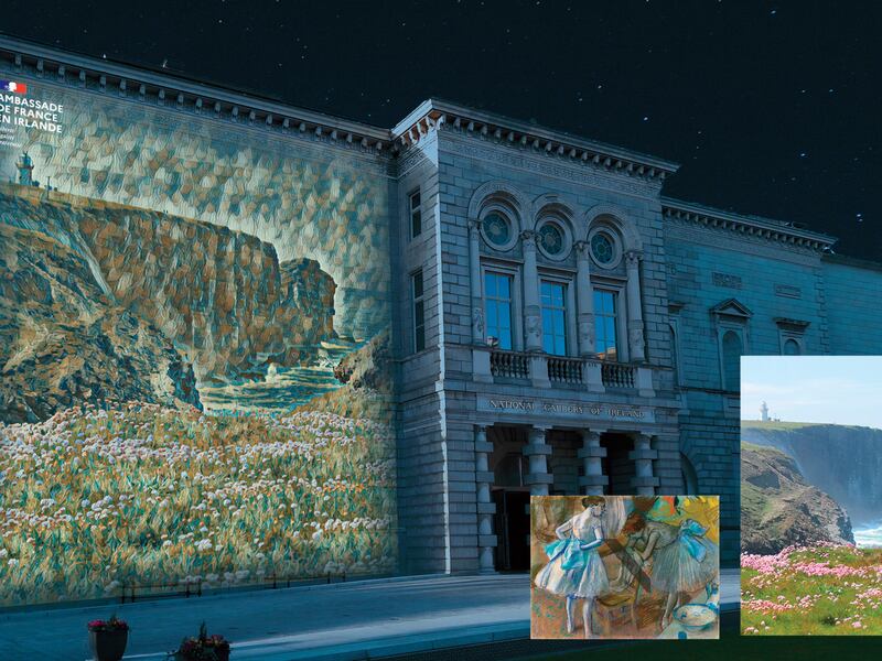 An interactive live digital art project from the French embassy will take place at the National Gallery