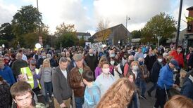 Navan hospital-downgrade protest draws up to 10,000 people