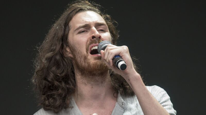 Hozier: Powering with his second album. Photograph: Dave Meehan/The Irish Times
