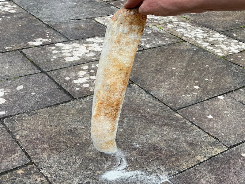 Whale jaw bone. Photograph supplied by Jack O'Farrell