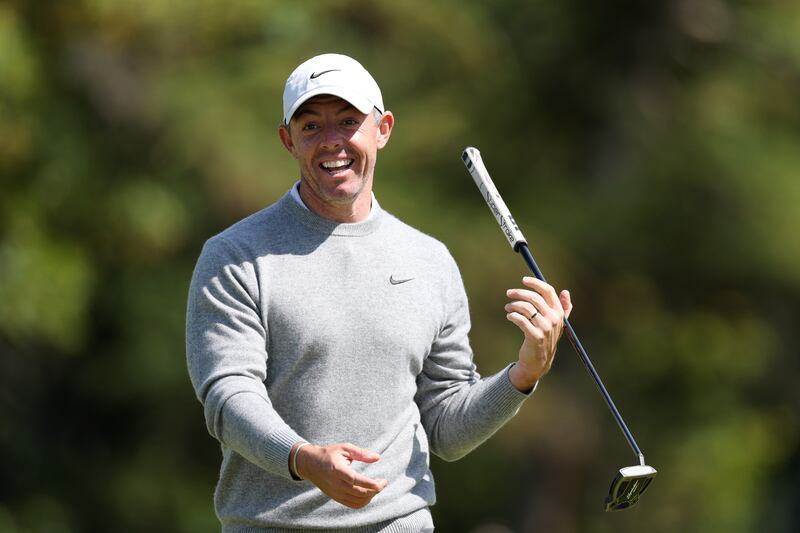 Rory McIlroy at The Renaissance Club in North Berwick this week during a pro-am before the Scottish Open. Photograph: Christian Petersen/Getty