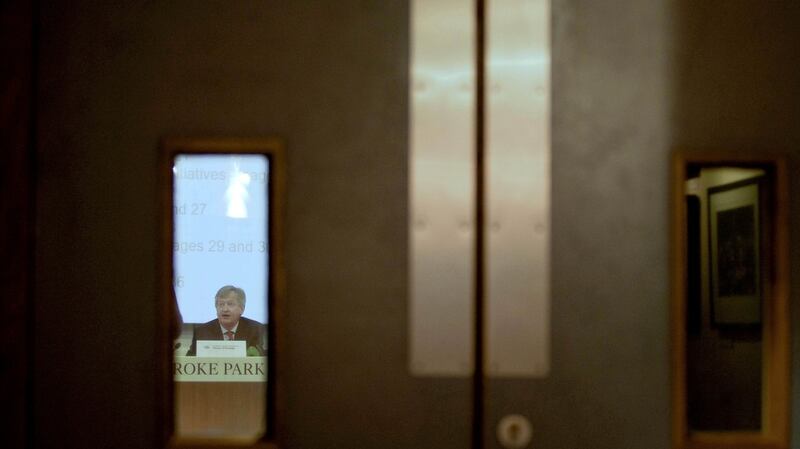 Duffy in Croke Park at the release of his report in 2012. Photo: Morgan Treacy/Inpho