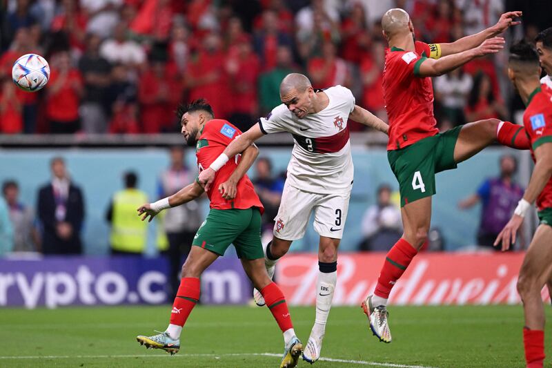 Pepe didn't hold back in his criticism of the referee after Portugal's defeat. Photograph: Kirill Kudryavtsev/AFP via Getty Images