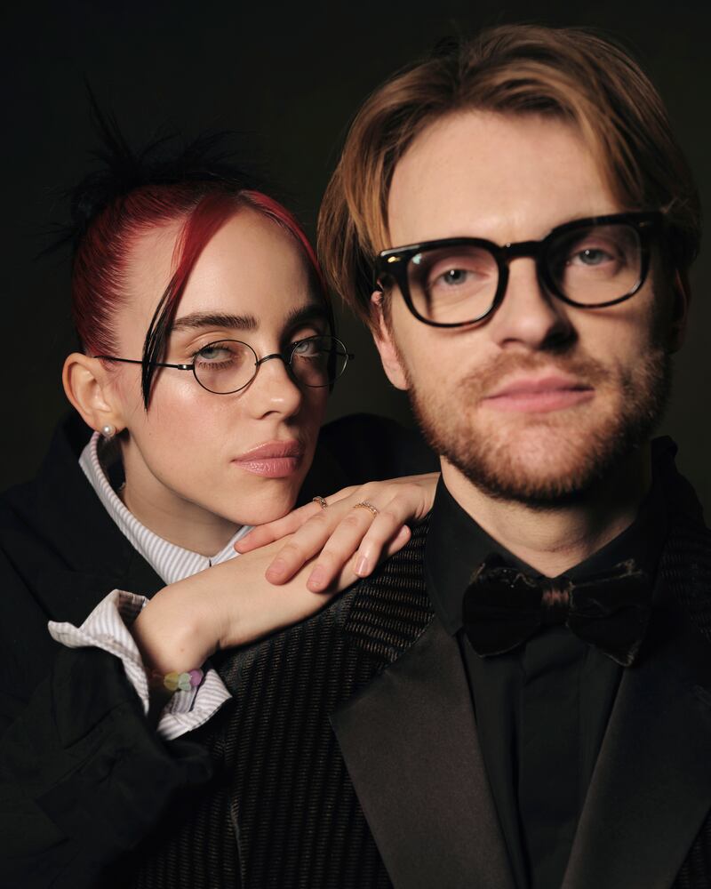 Billie Eilish and Finneas. Photograph: Erik Carter/New York Times