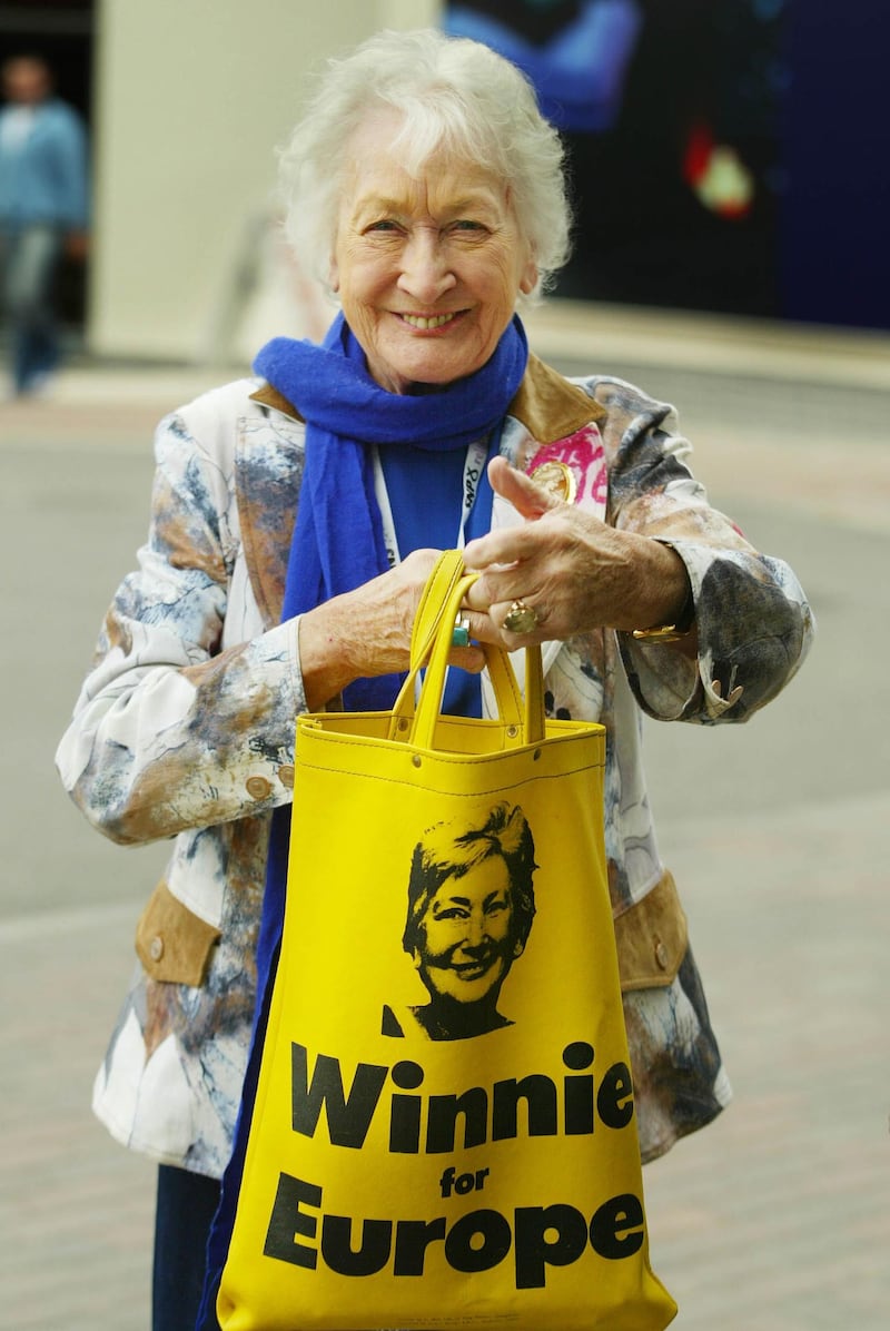 Winnie Ewing also reoriented her country’s politics from its traditional left-right arrangement to one focused, at least in part, on independence. File photograph: David Cheskin/PA