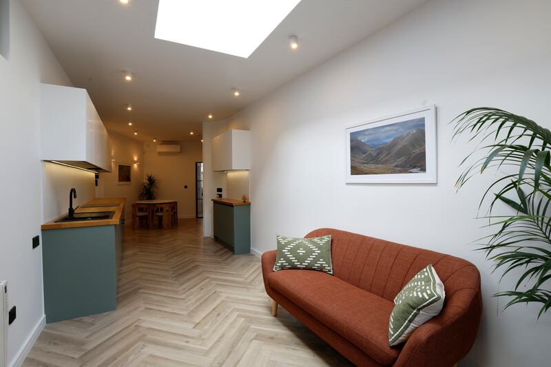 Open-plan kitchen/living area. Photograph: Nick Bradshaw/The Irish Times
