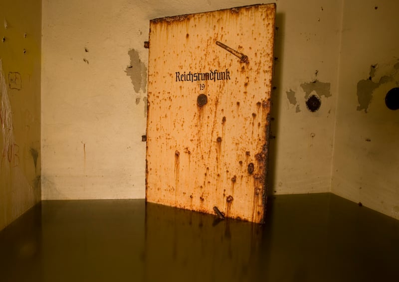 The remains of a bunker beneath the New Reich chancellery building in Berlin. Photograph: Berliner Unterwelten