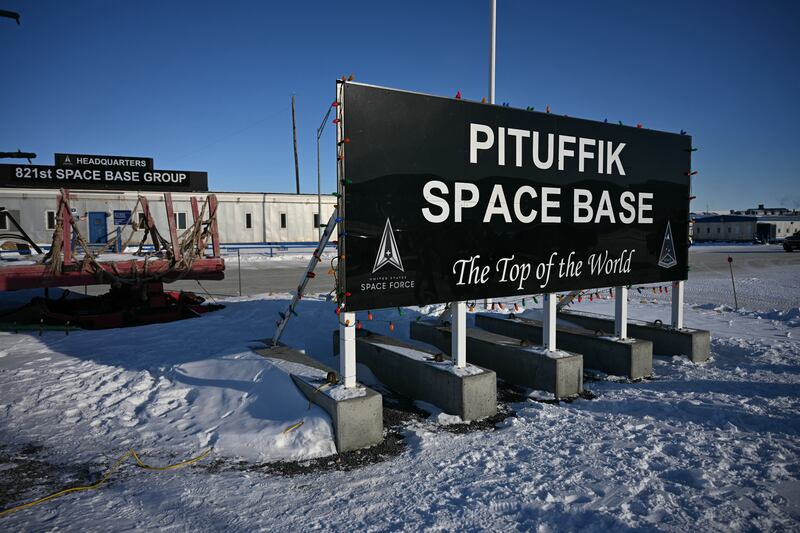 The US military's Pituffik Space Base in Greenland. Photograph: Jim Watson/Getty Images