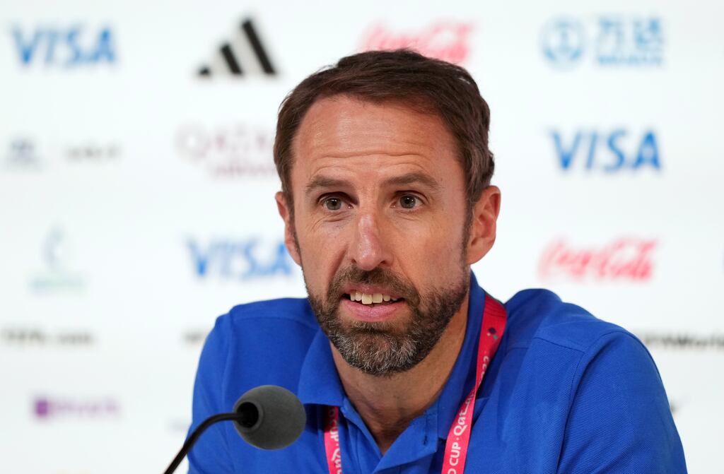 Gareth Southgate is to remain on as England manager. Photograph: Martin Rickett/PA Wire