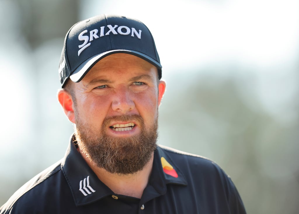 Shane Lowry walks off the 11th tee. Photograph: Alex Slitz/Getty