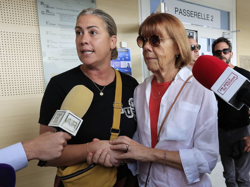 Gisele Pelicot and her daughter Caroline Darian. Photograph: Guillaume Horcajuelo/EPA