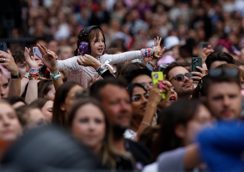 A young Taylor Swift fan at the Aviva Stadium Photograph Nick Bradshaw/The Irish Times