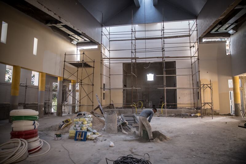 A renovation of the Mar Elias Greek Orthodox church in Dweil'a, Damascus, is taking place following the June suicide bombing