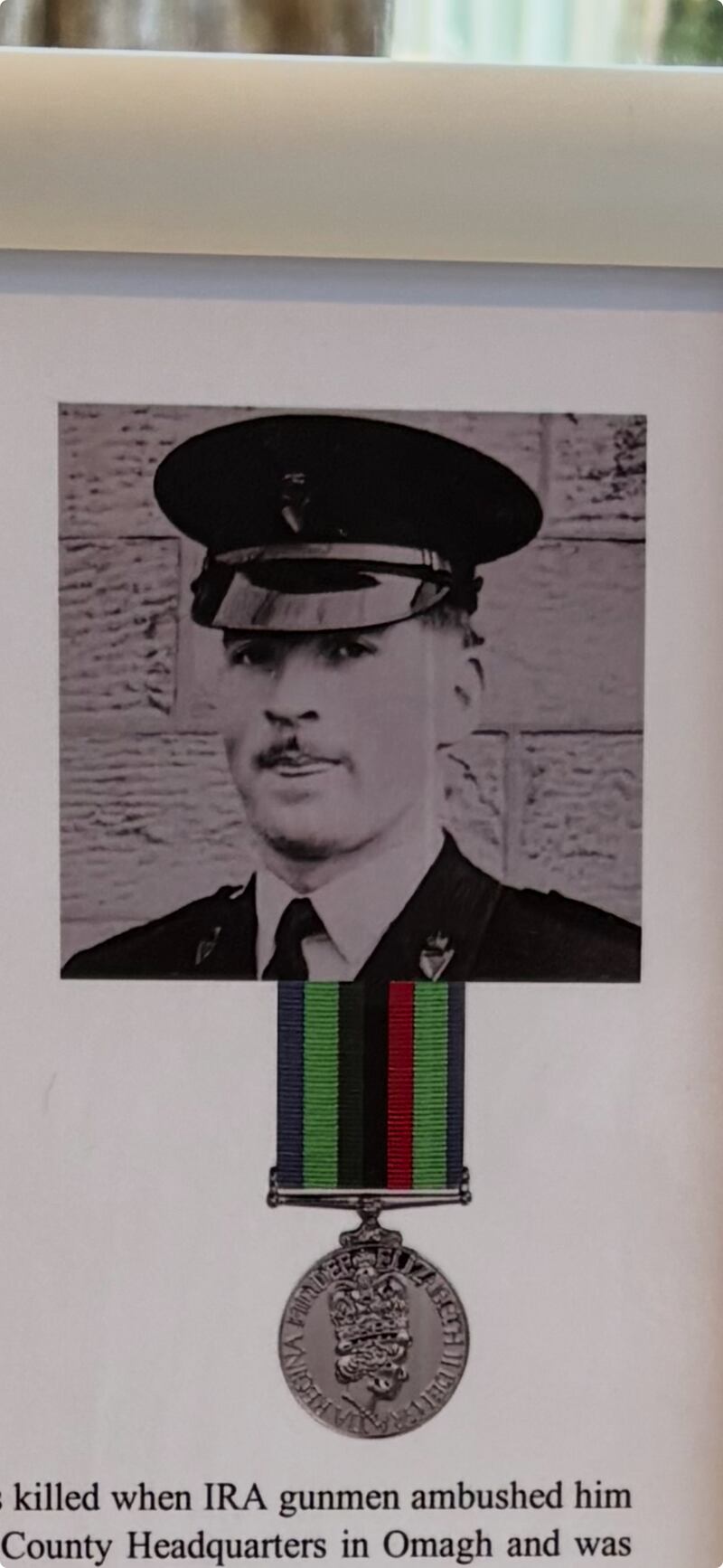 John Doherty, the Donegal-born RUC officer killed by the IRA outside his mother's home in October 1973