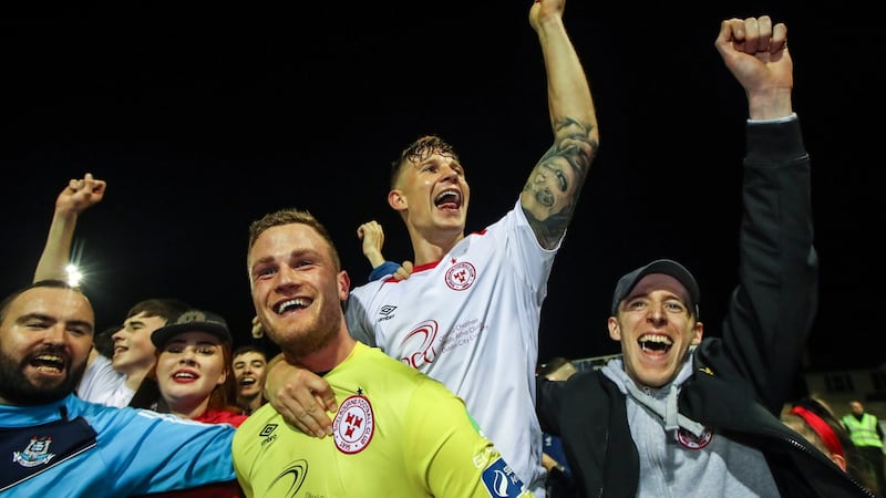 Shelbourne goalkeeper Colin McCabe is studying accountancy after taking up an Education and Training Board course after returning from Celtic. Photograph:  James Crombie/Inpho